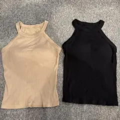 ホルターネックブラタンクトップ　Sサイズ 2枚セット