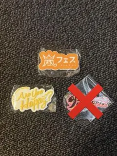 嵐 ガチャガチャ 歴代ライブロゴマグネット2点セット We are ARASHI