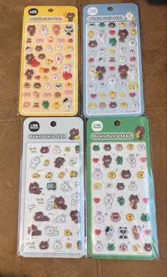 【国内正規品】LINE PUKUPUKU SEAL 4枚セットのサムネイル