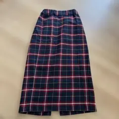 GU ジーユー　タイトスカート　チェック柄　ゴムウエスト　Sサイズ
