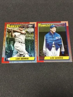 ルー・ゲーリッグ Mojo含む Topps MLB ヤンキース 2枚セット
