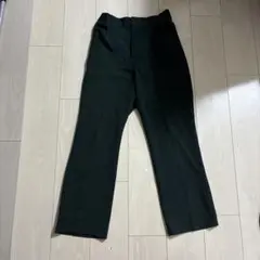 深い緑色　スラックス ポリエステル混紡のサムネイル