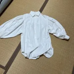 GENE HEAVENS ホワイトバルーンスリーブシャツ ローズバッドのサムネイル