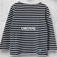 ORCIVAL オーシバル バスクシャツ ボーダー 長袖 カットソー ネイビー