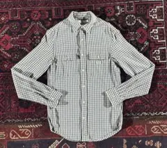 ポロラルフローレン デニムアンドサプライ ギンガムチェックシャツ ネイビー XS