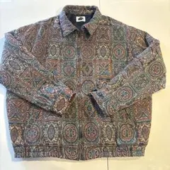 vintage ブルゾン総柄