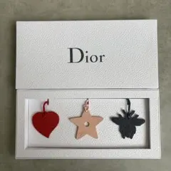 Dior レザー チャームセット ハート 星 蜂