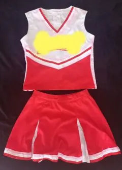 高校チア服セット（青・白・赤） - メルカリ
