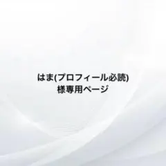 はま(プロフィール必読) 様専用ページ