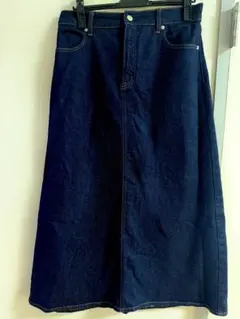 無印良品　デニム Aラインロングスカート