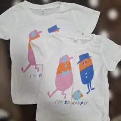 ベビーキッズ　半袖Tシャツ　２点セット　110cm　90cm　おそろい