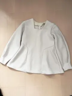 美品 EMMEL REFINES アローズ ペプラム 長袖 カットソー ベージュ