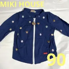 ミキハウス　MIKI HOUSE アウター　長袖　90 野球　サッカー　美品