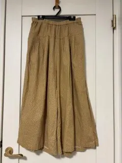 SM2 サマンサモスモス　リネン混合素材 ふんわりワイドパンツ