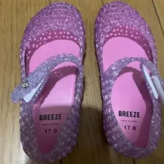 BREEZE メッシュサンダル 17.0 ピンク