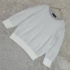 UNTITLED カットソー ホワイト 2 キレイめ シンプル 着回し 上品