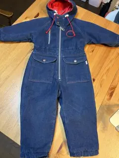 希少！レトロミキハウス デニムオーバーオール 90~95cm