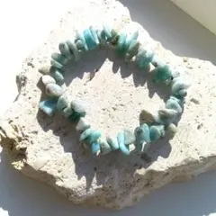 リラックス効果☆ラリマーブレスレット☆ヒーリングパワーストーン