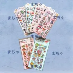 356【新品未使用】しんちゃん　プニプニ肉球＆うるチュル立体シール　6枚セット