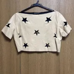 羊革 Acne studio ベージュ クロップドTシャツ 34のサムネイル