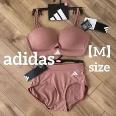 新品　アディダス　adidas ノンワイヤーブラジャー　ショーツ　2点セット Mのサムネイル