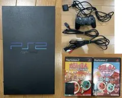 PlayStation 2 SCPH-10000 本体 太鼓の達人 ソフト付き