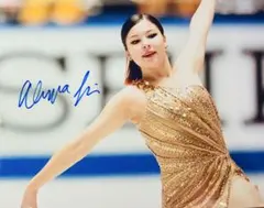 女子 フィギアスケート アンナ・シェルバコワ 直筆サイン入り写真 yt