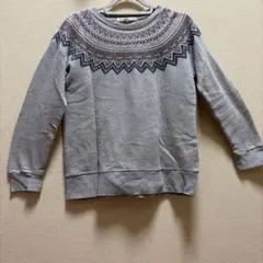 グレー ノルディック柄 Lサイズ