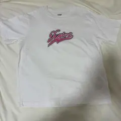 X-girl ラインストーンロゴ 半袖Tシャツ ホワイト M