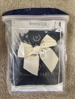 メゾンドフルール ミニミニリボントート×エコバッグ ネイビー