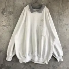 A4949古着　トレーナー　スウェット　ラグラン　白　90s Y2K