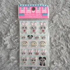 平成レトロ　反射シール　うさぎ　くま　ひつじ　動物　レモン社