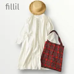 fillil フィリル ゆったり コットン ギャザー ワンピース 羽織りのサムネイル