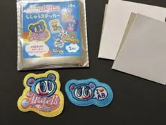 エンジェルブルー　刺繍ステッカー　2点　ししゅうステッカー　AngelBlue