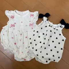 ベビー ロンパース 2枚セット 70cm