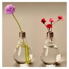【新品未使用】電球型花瓶（スタンドタイプ）