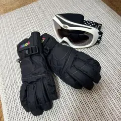 スキー スノボ用ゴーグル とグローブのセット