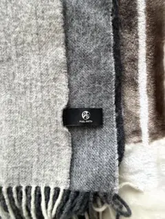 PAUL SMITH グレー系 ストライプマフラー