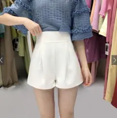 GRL タック入りハイウエストショートパンツ