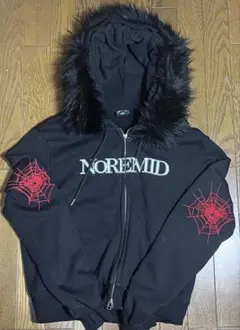 NOREMID ノーリミッド ファー付き ジップパーカー レオパード ヒョウ柄