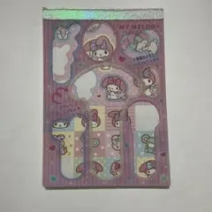 マイメロディ　シール＆メモ用紙セット　2011年製　平成レトロ