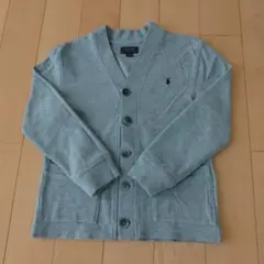 お値下げ！！ラルフローレン　グレーのカーディガン　130　USED