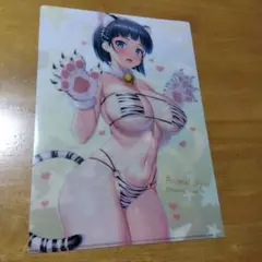 SAO 桐ヶ谷直葉 カワセセイキ 水着 猫耳　Ａ−４クリアファイル