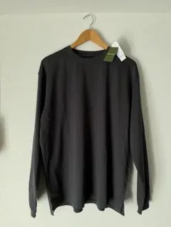 High-Twist Smooth ソリッド ロングスリーブTシャツ/無地