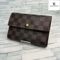 極美品 60 ルイヴィトダミエ 長財布 三つ折り財布 up4 - メルカリ