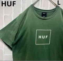 HUF ハフ 半袖 Ｔシャツ ボックスロゴ 鬼フェード モスグリーン メンズ Lのサムネイル
