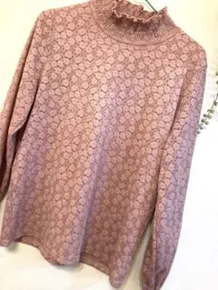 RUE DE BAC ブラウスカットソー　くすみピンク 韓国製　チュニックにも‥