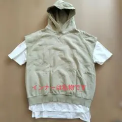 studio CLIP　パーカーベスト　スウェット