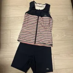 LACOSTE セパレート水着 ノースリーブ ボーダー　ジップアップのサムネイル
