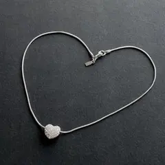 【SWAROVSKI】ハートモチーフペンダント（リバーシブルデザイン）